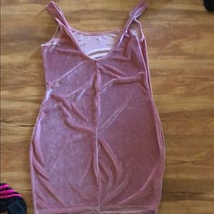 Velvet pink dress
